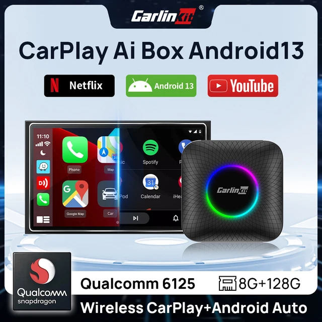 CARLINKIT ANDROID 13 Wireless Apple Carplay Android Auto Multimedia
