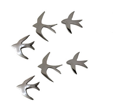 Metal Wall Mount Flying Birds Set of 6 Pcs  AU