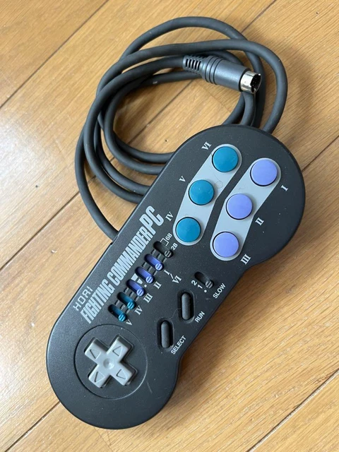 HORI FIGHTING COMMANDER PC HPJ-07 CONTROLLER FOR NEC PC ENGINE No Box USED