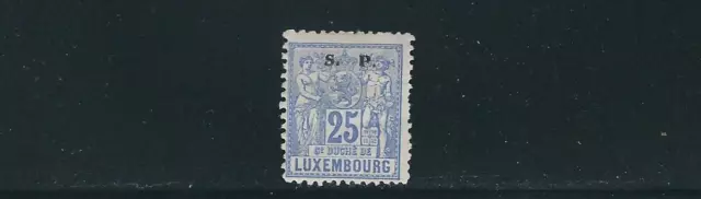 Luxembourg 1882 Officiels (Scott O59) F MH Lire Description