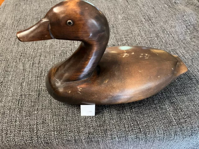 Hand Carved Vintage Wooden Duck Decoy 