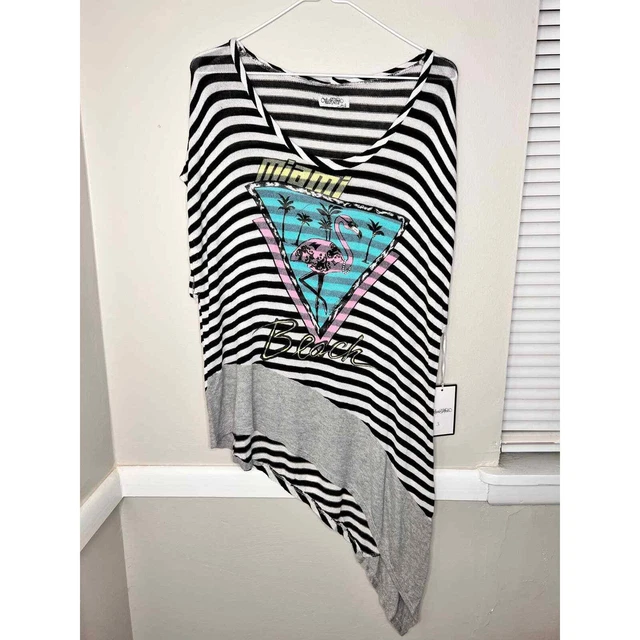 Lauren Moshi Miami Asymmetrical Sweater NWT