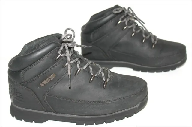 TIMBERLAND Boots à Lacets Cuir Noir 4.5 US / 4 UK / 37 FR QUASI NEUVES