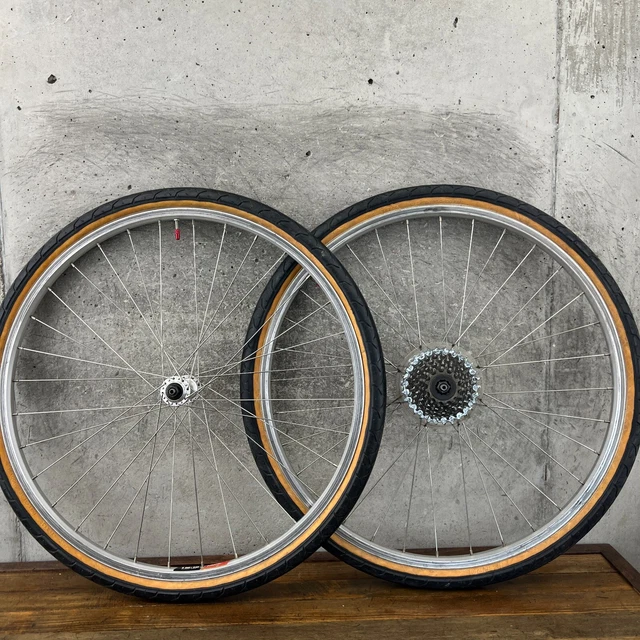 Vintage Araya TM18 26 in Wheel Set Shimano Exage Rim TM-18 IRC Metro 135 32 26"