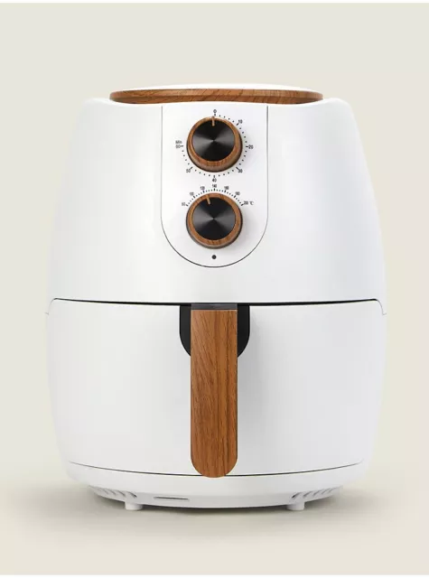 Matte White Scandi 4L Manual Air Fryer