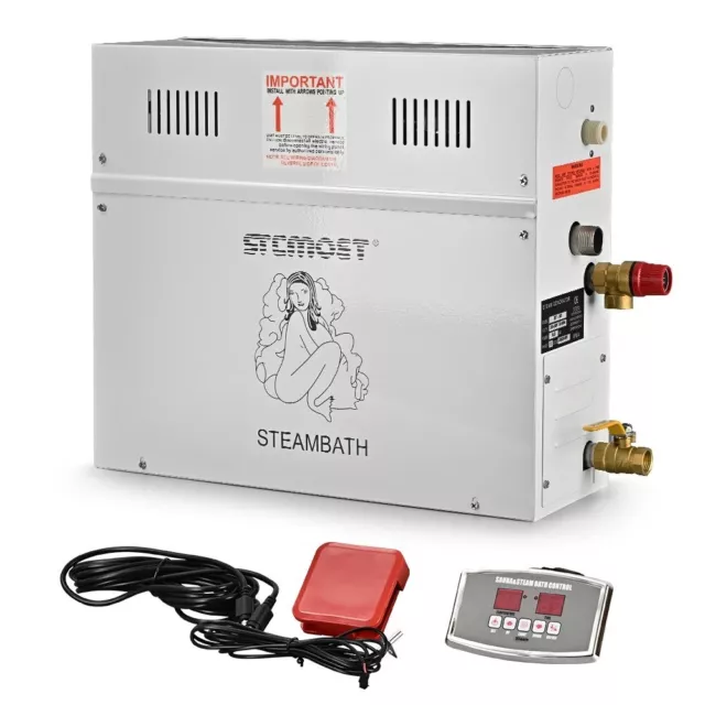 6KW 220V Steam Generator for Sauna Bath Home SPA Shower with Controller Long