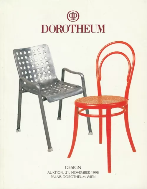 DESIGN Dorotheum Auction Catalog 1998 Modernism & Mid-Century Furniture Lighting