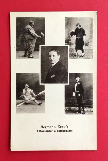 AK BERLIN Schöneberg um 1910 Hermann Krause Schauspieler Komiker ( 43795