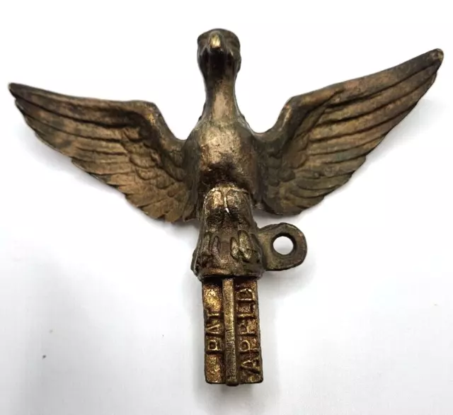 Bronze Brass Eagle Finial American Flag pole Antique Vintage