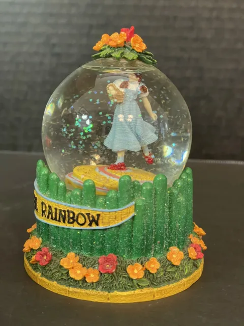 Westland Giftware Wizard of Oz Dorothy Over the Rainbow Glitter Snow Globe 4”