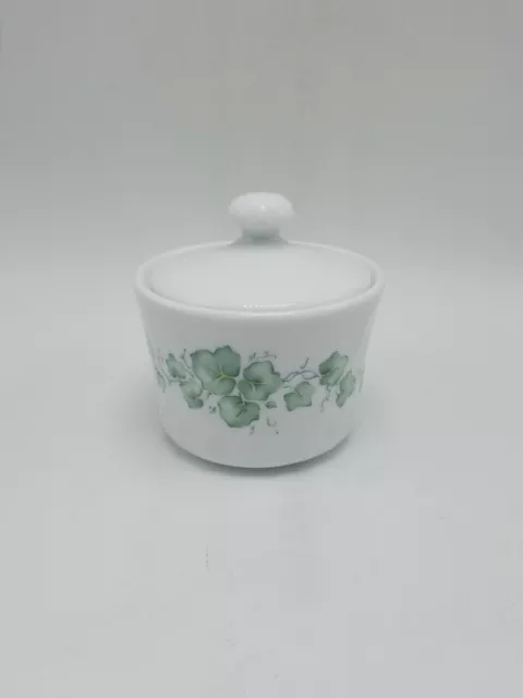 Corning Corelle "Callaway" 2 7/8 Inch Sugar Bowl and Lid - Porcelain