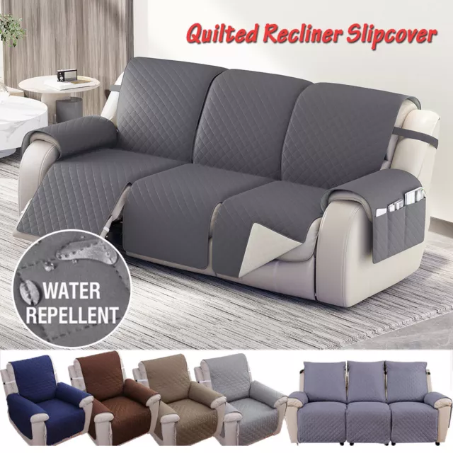 1-3 Seat Couch Slipcover Armchair Recliner Chair Throw Cover Mat Sofa Protector