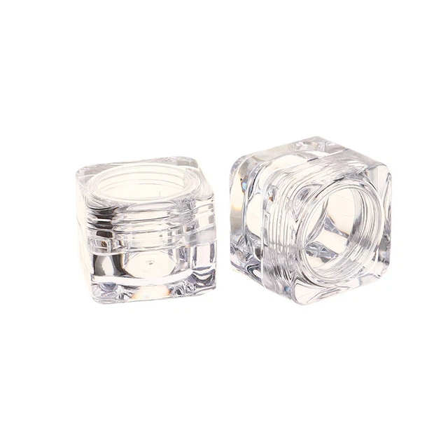 2pcs 5G Cosmetic Empty Jar Acrylic Eyeshadow Makeup Face Cream Container Bottle