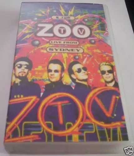 U2 Zoo Live From Sydney Musique Video 1994 Musica VHS