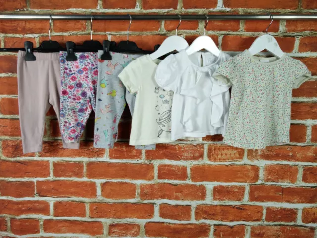 Baby Girls Bundle Age 6-9 Months Next Mothercare Gap Leggings T-Shirts Pink 74Cm