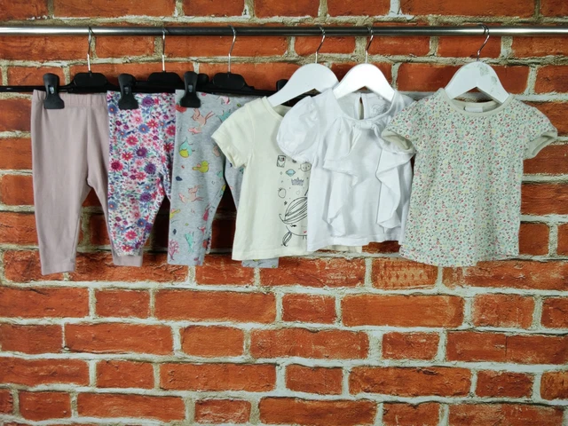 Bundle Bambine Età 6-9 Mesi Next Mothercare Gap Leggings Rosa 74Cm