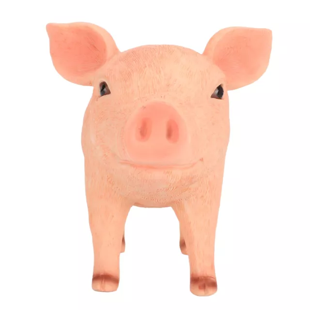 Pig Statue Cute Lifelike Look Weatherproof Resin Baby Pig Figurine Decor DIY Fst