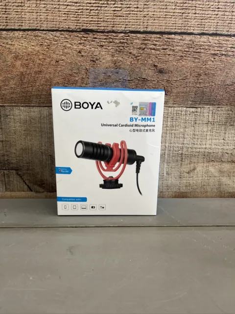 Boya By-MM1 Universal Cardiod Microphone – Black