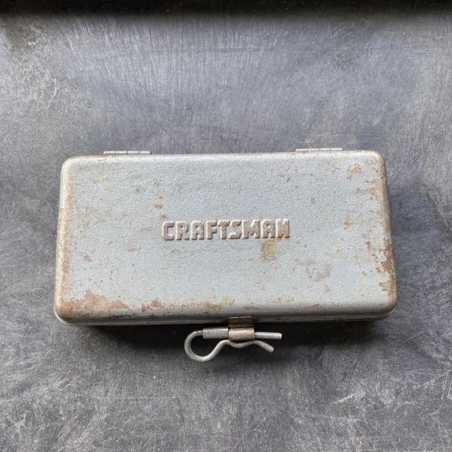 Vintage CRAFTSMAN Metal Case Box  for 1/4" Socket Set