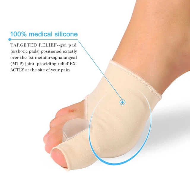1 Pair Bunion Pads Toe Bunion Corrector Protector Gel Polyurethane Toe JFF