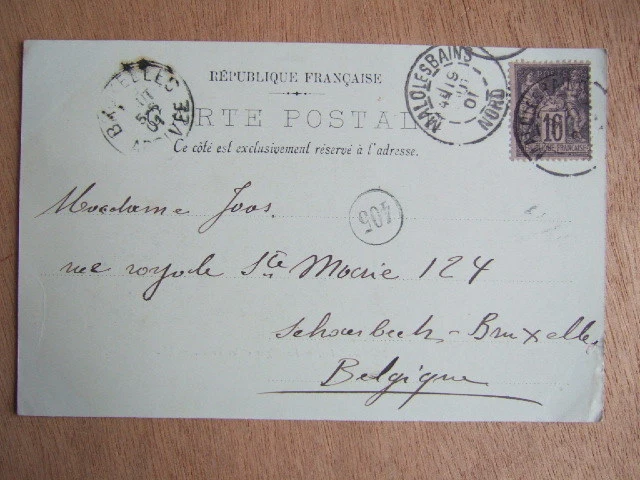 Cpa Malo Les Bains (59 Nord) La Digue Et Les Villas. Animee 1901 2
