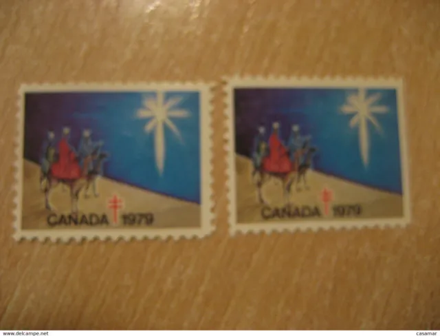 1979 TB Tuberculosis Tuberculose the Magi Christmas Health Sante 2 Poster Stamp