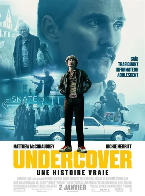 Affiche Pliée 40x60cm UNDERCOVER (2019) Matthew McConaughey NEUVE