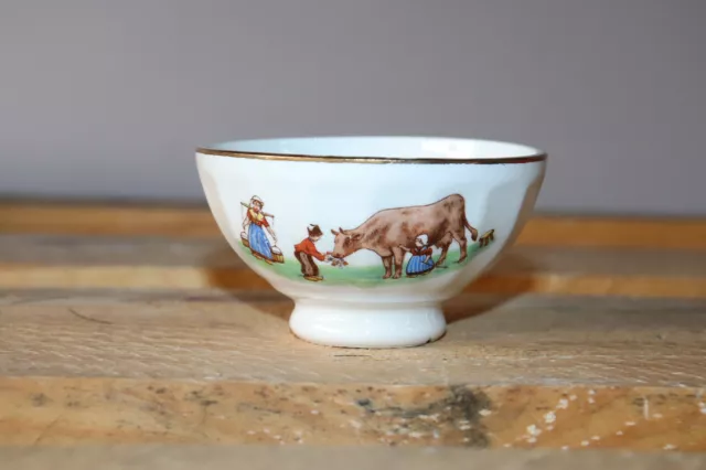 petit bol ancien en faïence  - collection -souvenir de vacances " LE TREPORT "