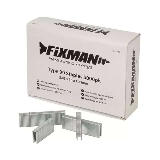 Fixman Tipo 90 Graffette 5000pk 5.80 x 16 x 1.25mm 947082