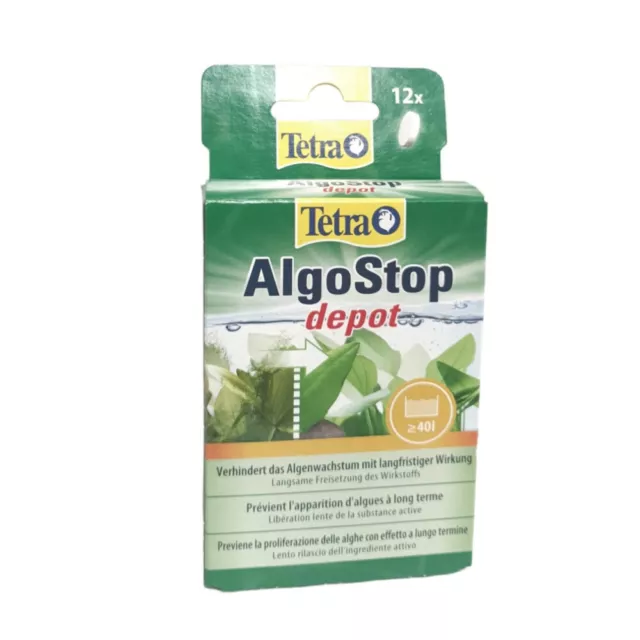 Algostop depot anti algues 12 comprimés pour aquarium