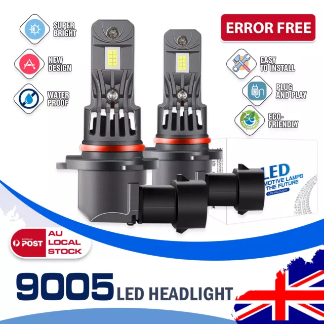 9005 HB3 CANbus LED Headlight Globe Bulb For Toyota Landcruiser Prado 2009-23