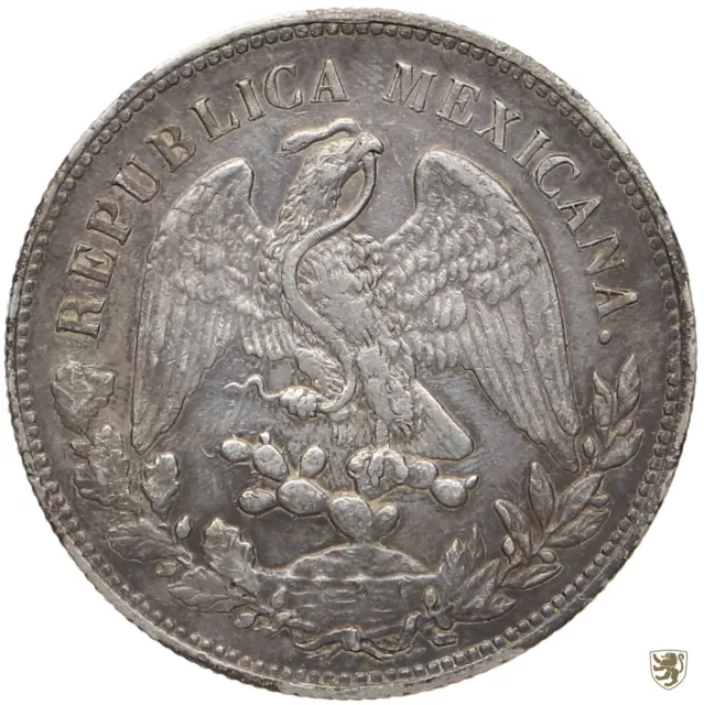 MEXIKO, 1 Peso, 1899 Cn JQ, Republik, sehr schön 2