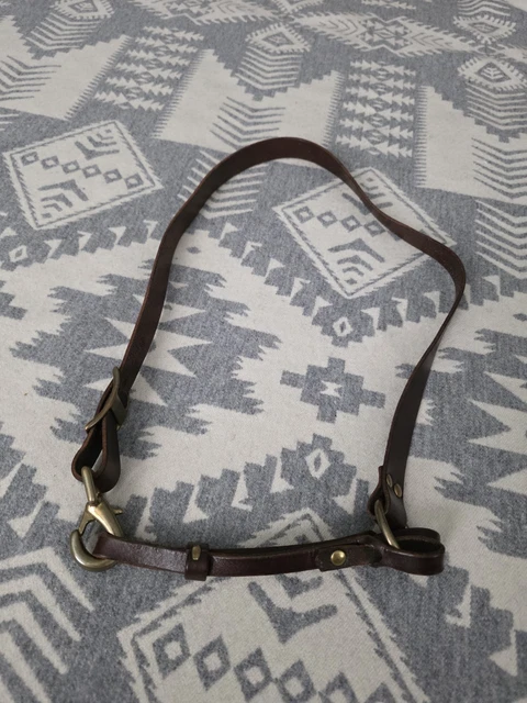 Brown Leather Belt with Brass Hardware Isaiah Kincaid 30 size small ❌❌❌Sold ?️❌❌❌ | Quality brown leather belt | brass  main image 3