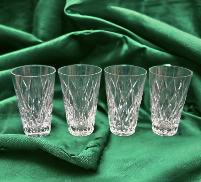 Waterford KINSALE  Cut Tumblers Set Of Four 5 Inches Tall