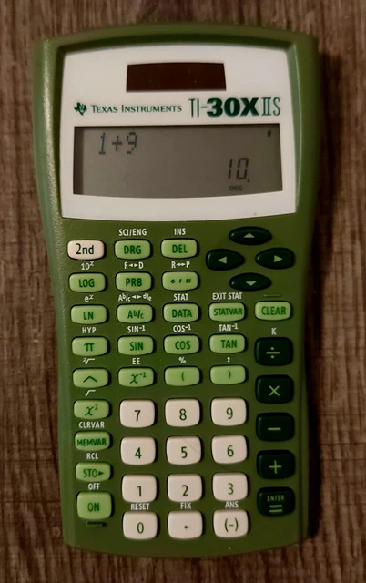 TEXAS INSTRUMENTS TI-30X IIS 2-Line Scientific Calculator - Green £9.61 ...