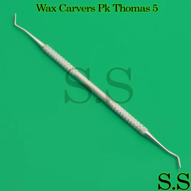 10× Pk Thomas 5 Dental Waxing Carver Restorative Double Ended Instruments