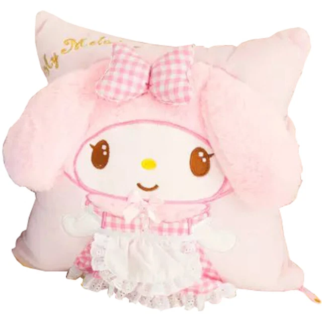 Cartoon My Melody 3in1 Back Cushion Pillow Blanket Hand Warmer Plush Toy 30x30cm