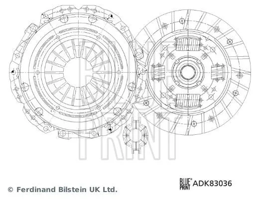 Kit frizione - BLUE PRINT ADK83036