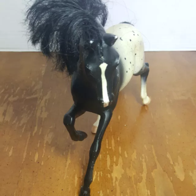 breyer grand champion appaloosa dapple black and white mare - kitbash 2