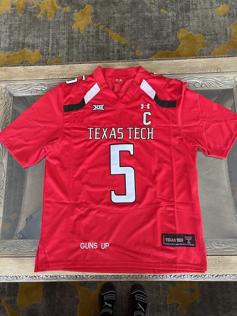 Patrick Mahomes Jersey NEW Mens Red White Texas Tech Red Raiders Chiefs
