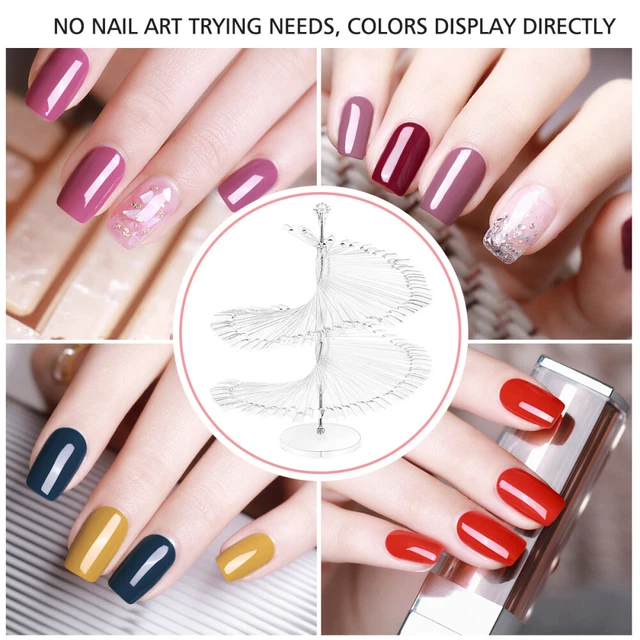 CARTA COLORI SMALTO 120 Pz Display Colore Unghie Supporto Unghie - Foto 6