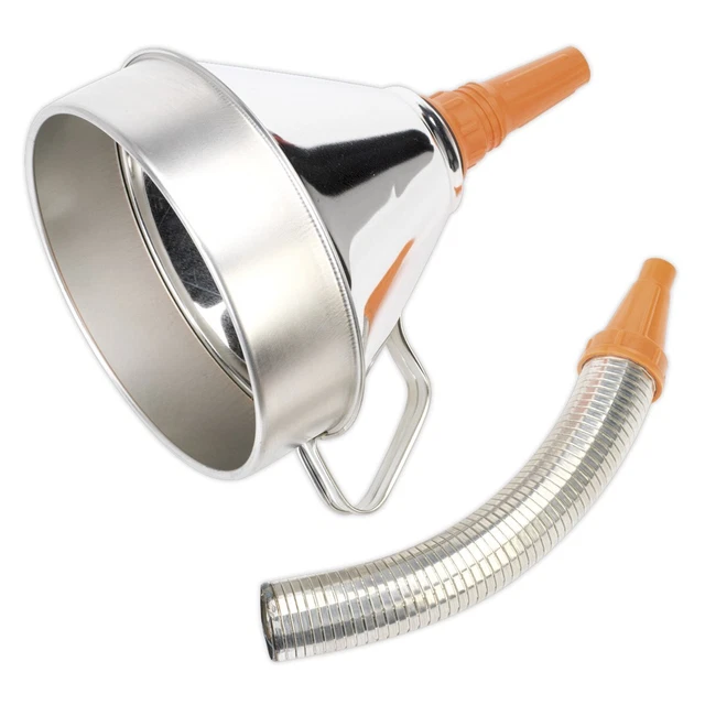 Sealey FM20F Entonnoir Métal Avec Souple Bec & Filtre Ø200mm