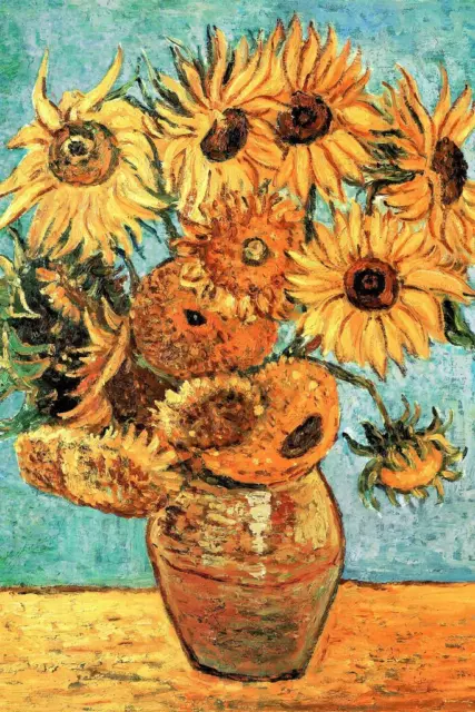 Vincent Van Gogh Vase With Twelve Sunflowers 1888 Laminated Poster 24x36