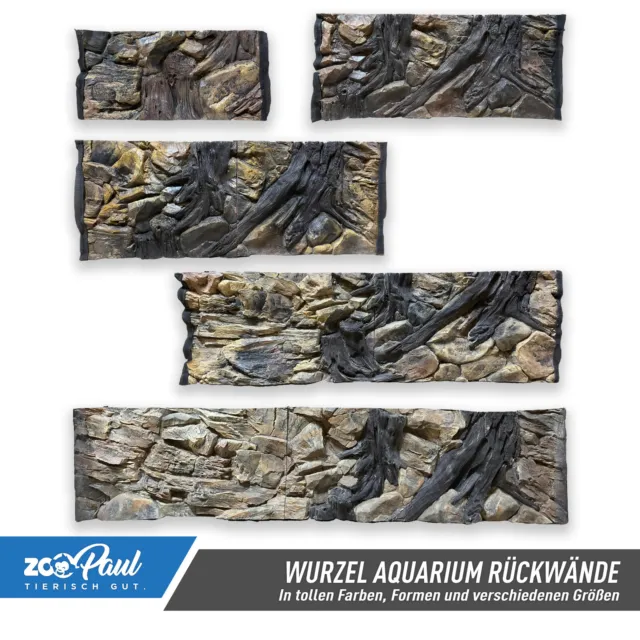 Acquario Sfondo per 3D 50x30 Fino 200x60cm Terrari Felsnachbildung Struckturwand