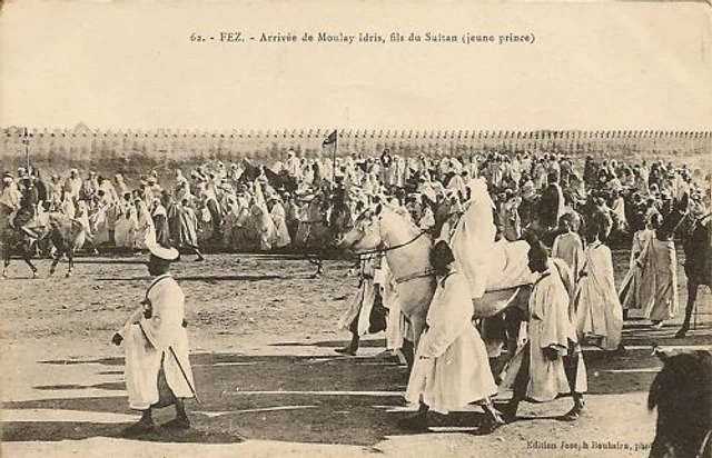 Cpa Maroc Fez Arrivee De Moulay Idris Fils Du Sultan
