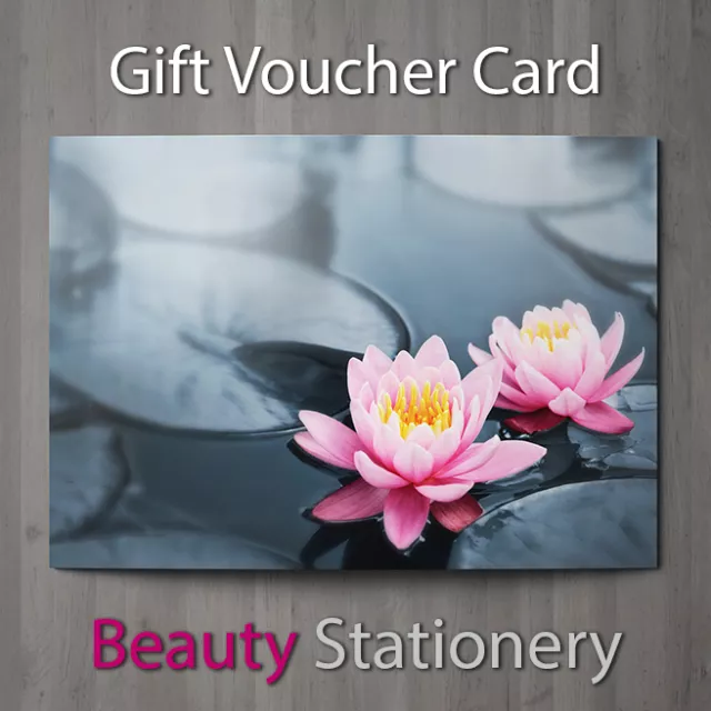 Gift Voucher Beauty Salon Blank Card Coupon Nail Massage Hairdressing A7 + Env.