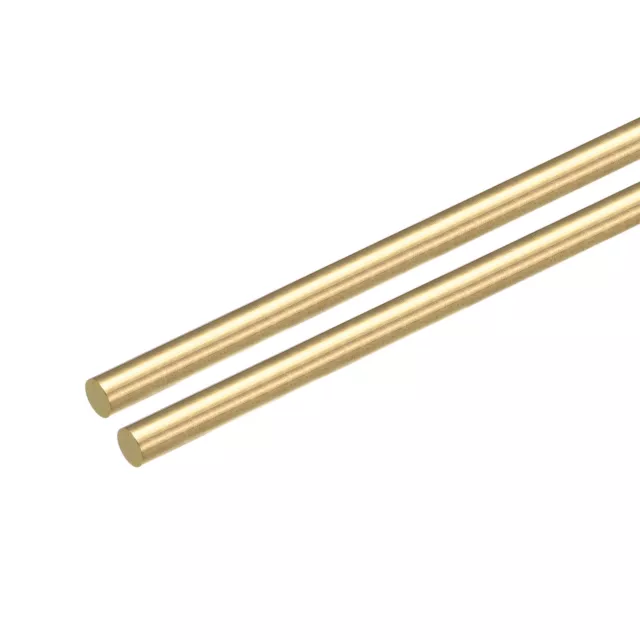 5/16 Inch Brass Solid Round Rod Lathe Bar Stock, 100mm Length for DIY  2Pcs