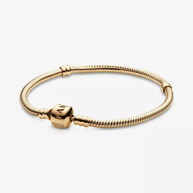 Gold Bracelet Pandora • Gold • Moments • Snake Chain • BR-006