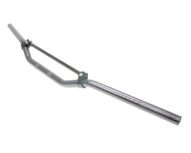 Guidon Enduro en aluminium avec entretoise look carbone 22mm - 820mm
