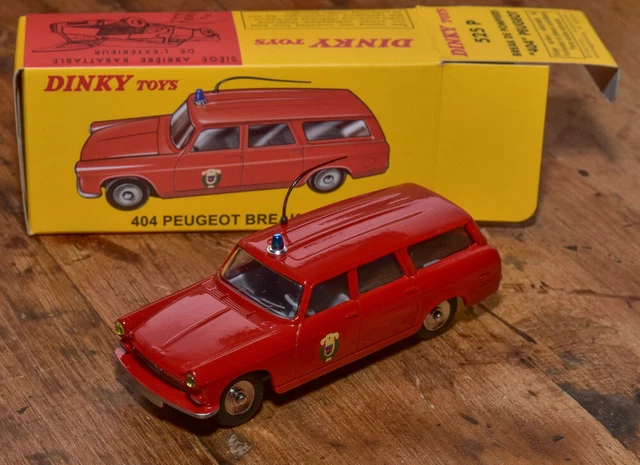 Peugeot 404 Break Pompiers 1/43° Dinky Toys Atlas Ref.525P En Boite